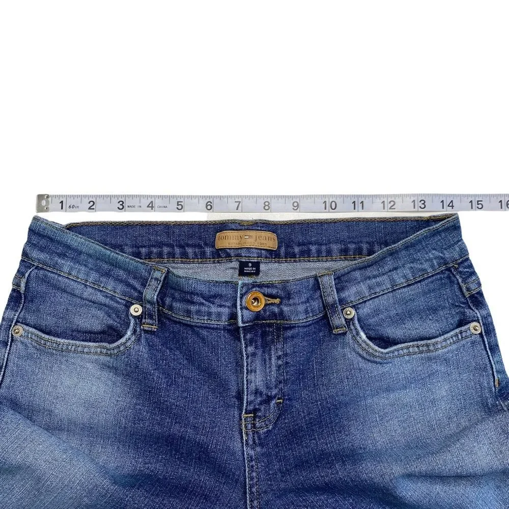 Vintage Tommy Hilfiger Tommy Jeans Denim Bermuda Shorts Flap Pockets Y2K 2005 9
